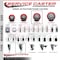 Service Caster 4'' Red Poly Swivel 7/8'' Expanding Stem Caster Set 2 Total Lock Brakes, 4PK SCC-EXTTL20S414-PPUB-RED-2-S-2-78 - alternate 5